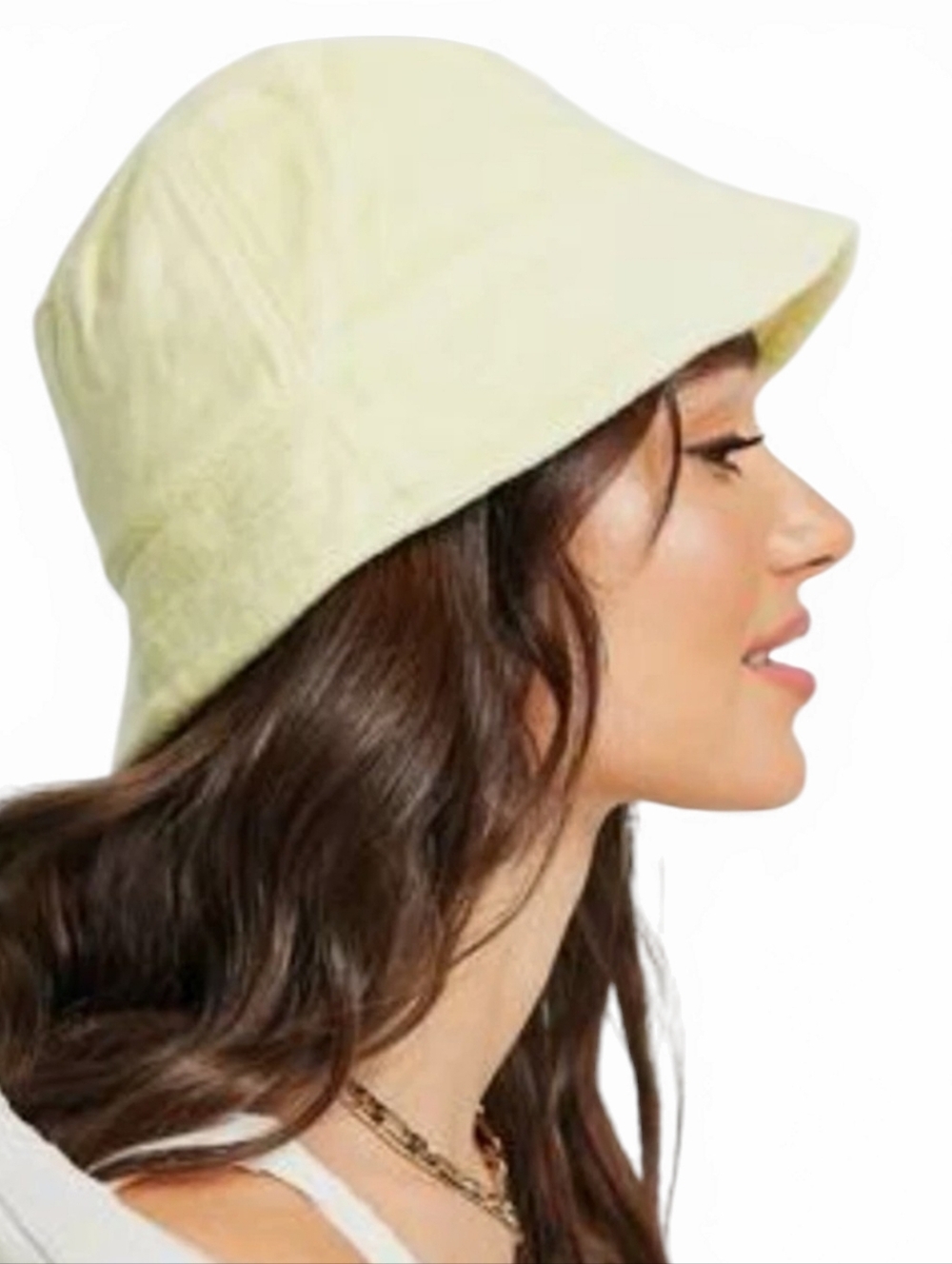 ​👒NWT Universal Thread Yellow Bucket Hat Cotton/Linen One Size Adjustable Chord